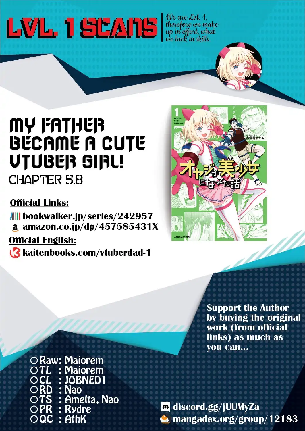 My Father Became a Cute VTuber Girl! Chapter 5.8 5